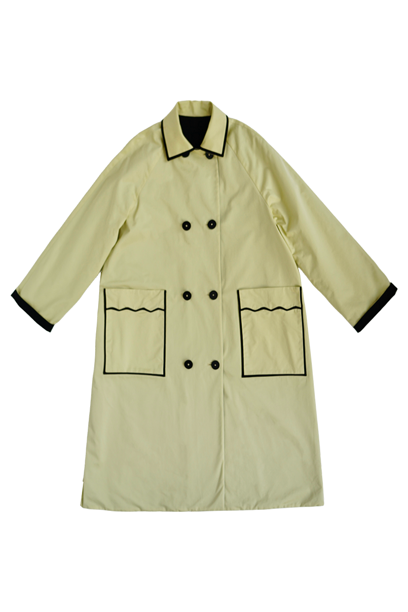 1960s|Reversible A-line Trench Coat