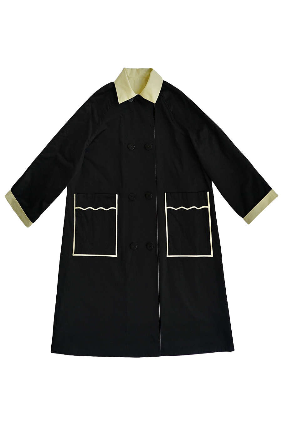 1960s|Reversible A-line Trench Coat