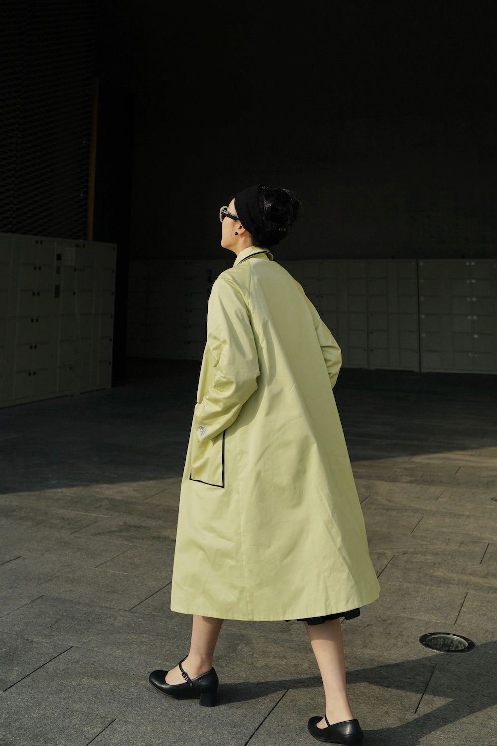 1960s|Reversible A-line Trench Coat