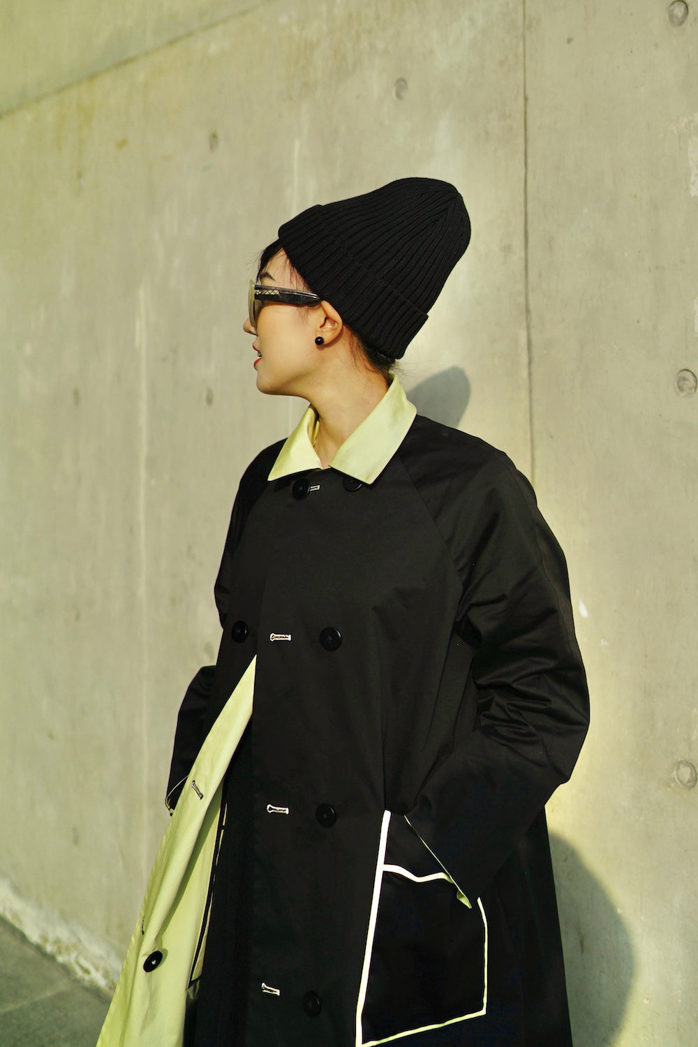 1960s|Reversible A-line Trench Coat