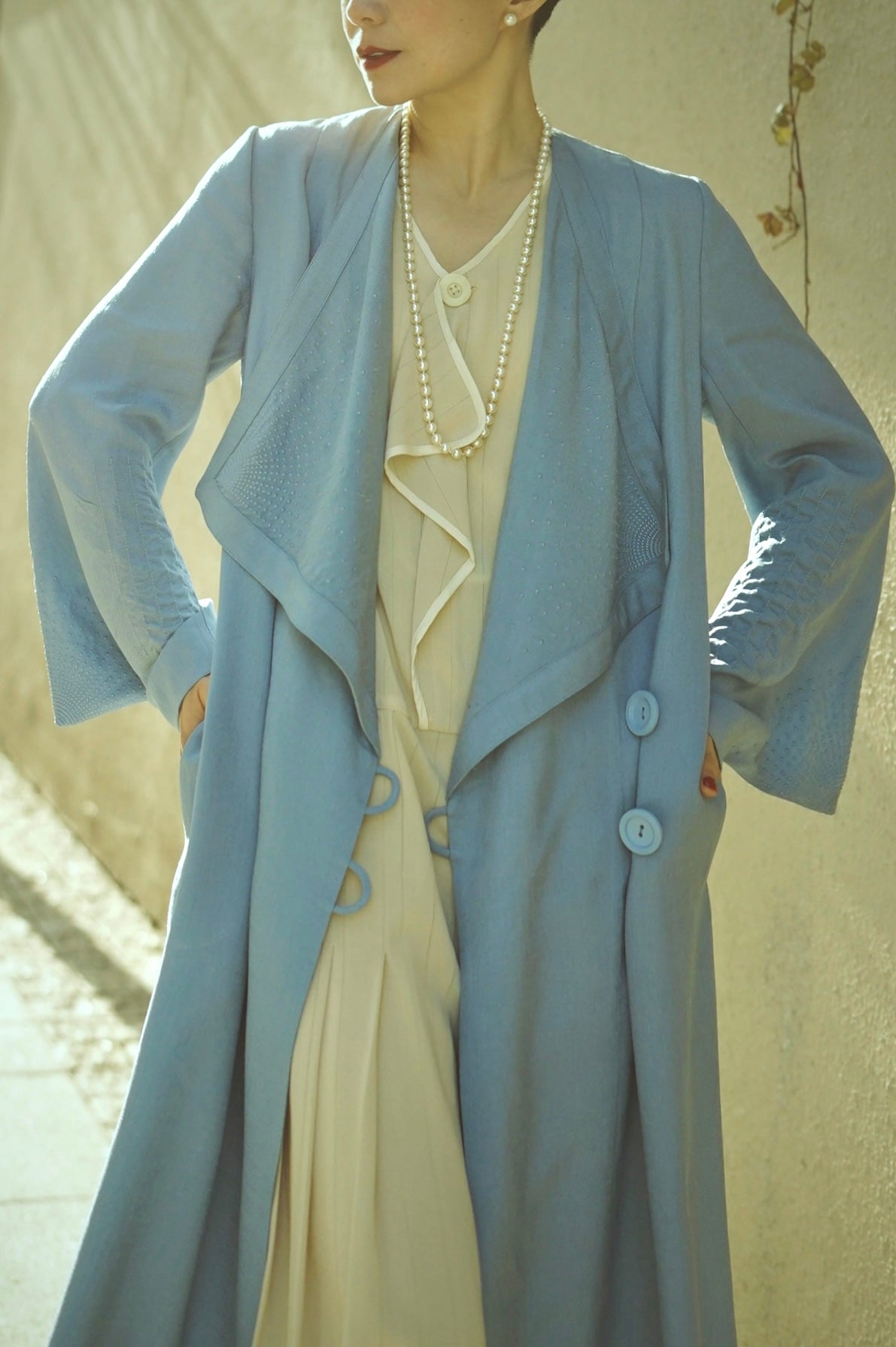 1920s|Sleeveless sash dress