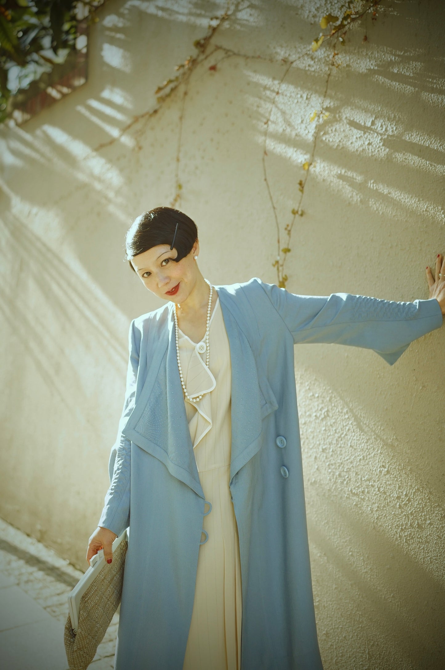 1920s|Sleeveless sash dress