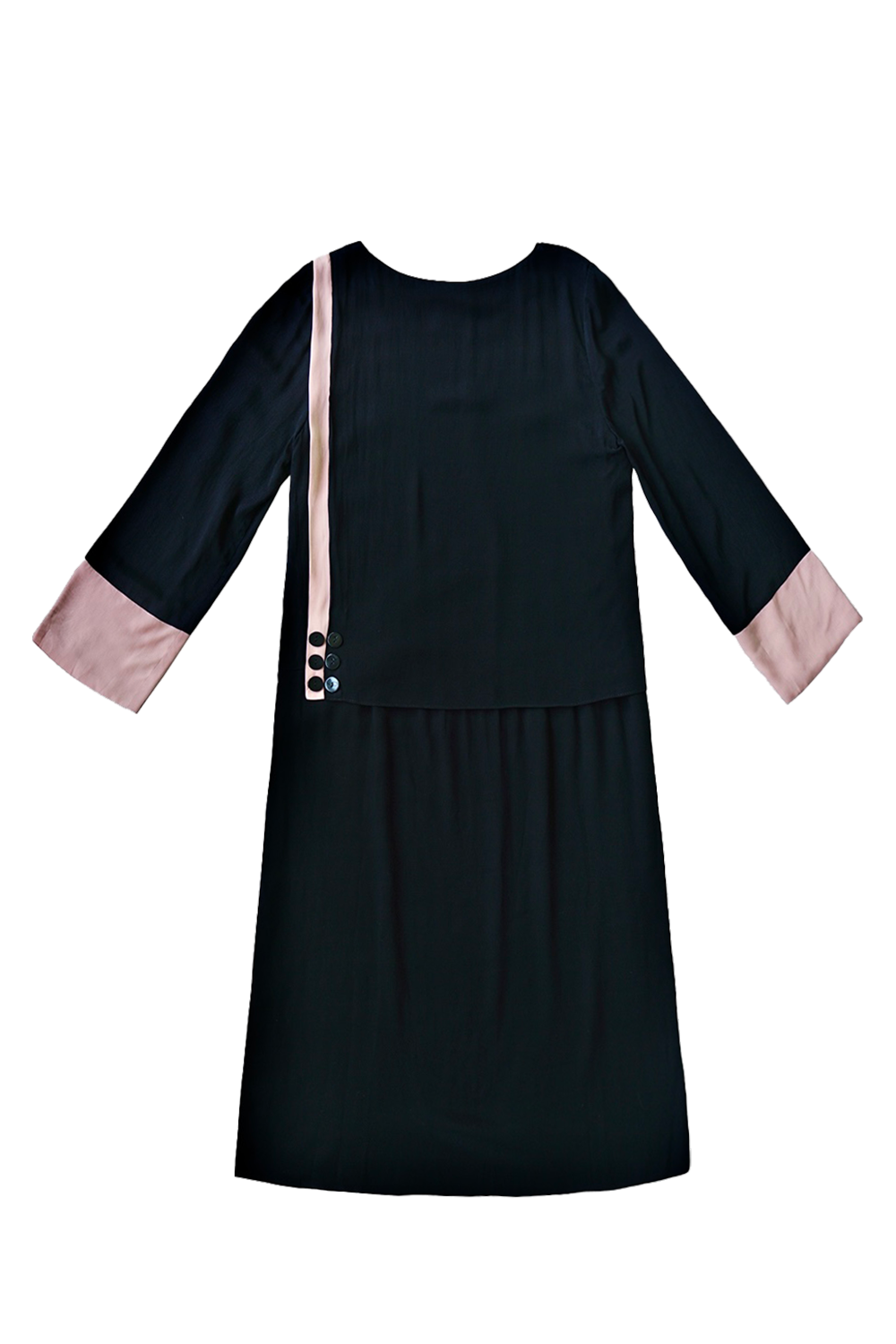 1920s|Color-Block Day Dress