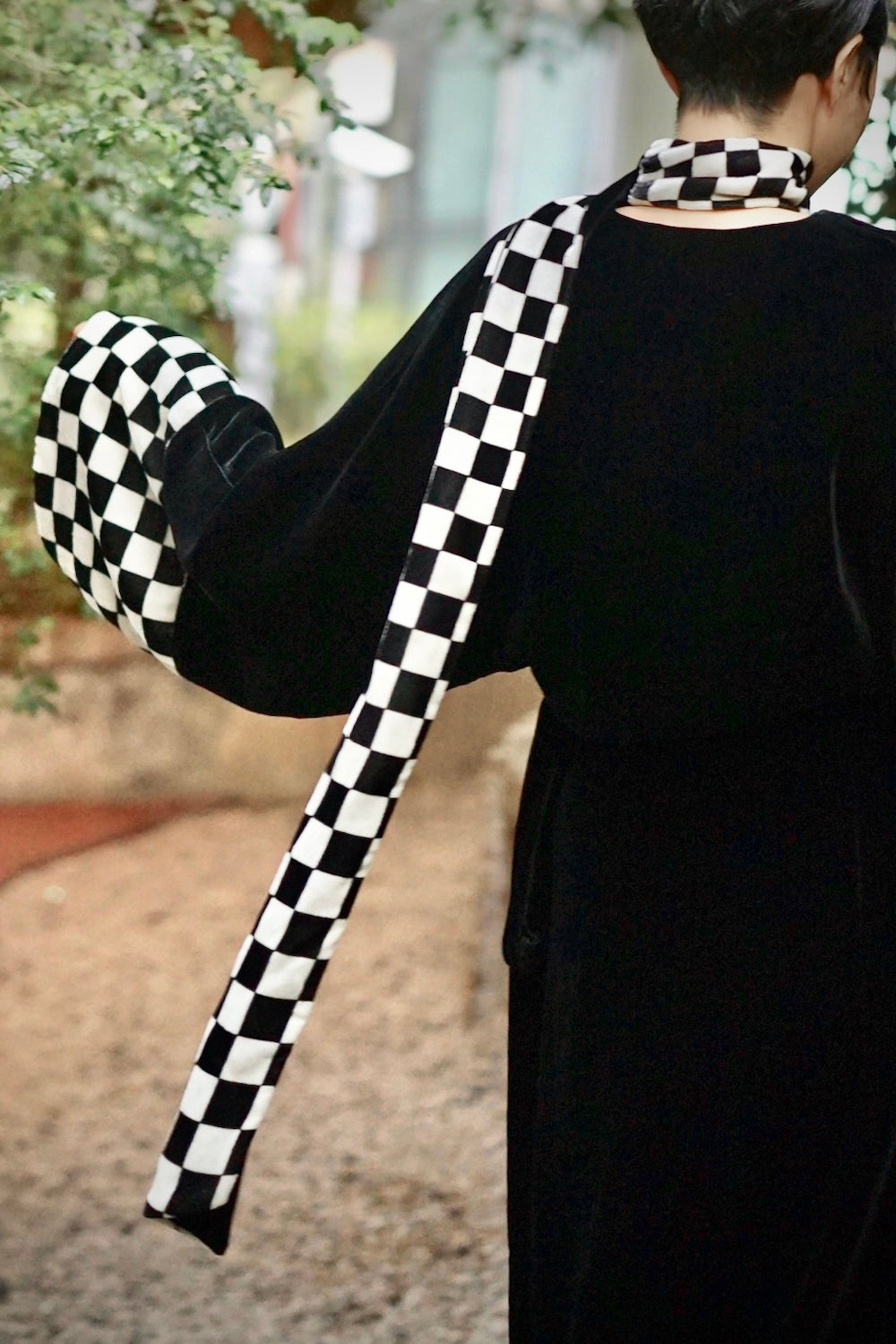 1920s|Checkered ribbon Opera Coat