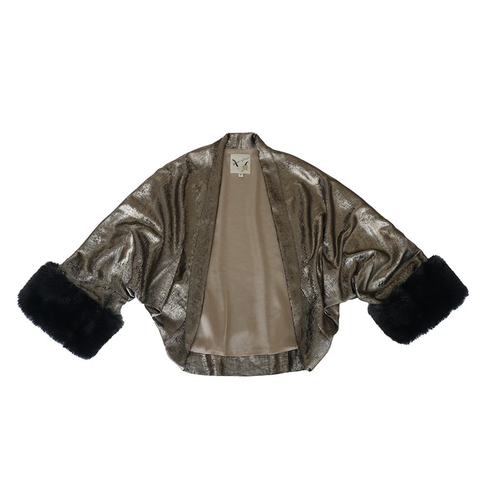 1920s|Lamé Gold Shawl Jacket