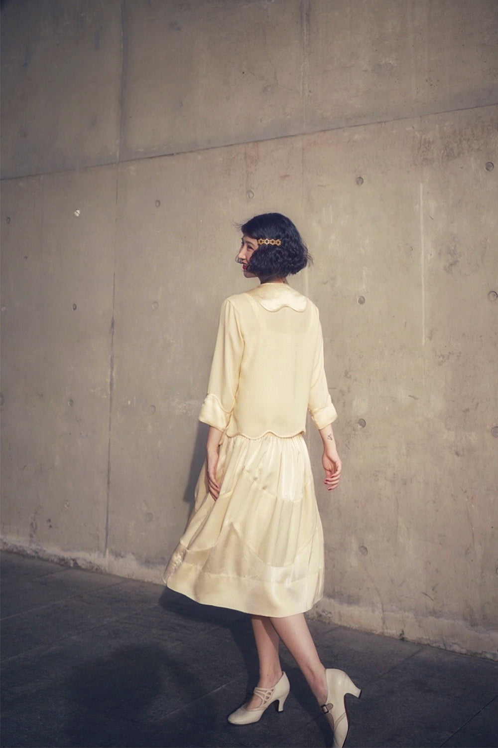 1920s|Wave-edged 2Pc Set