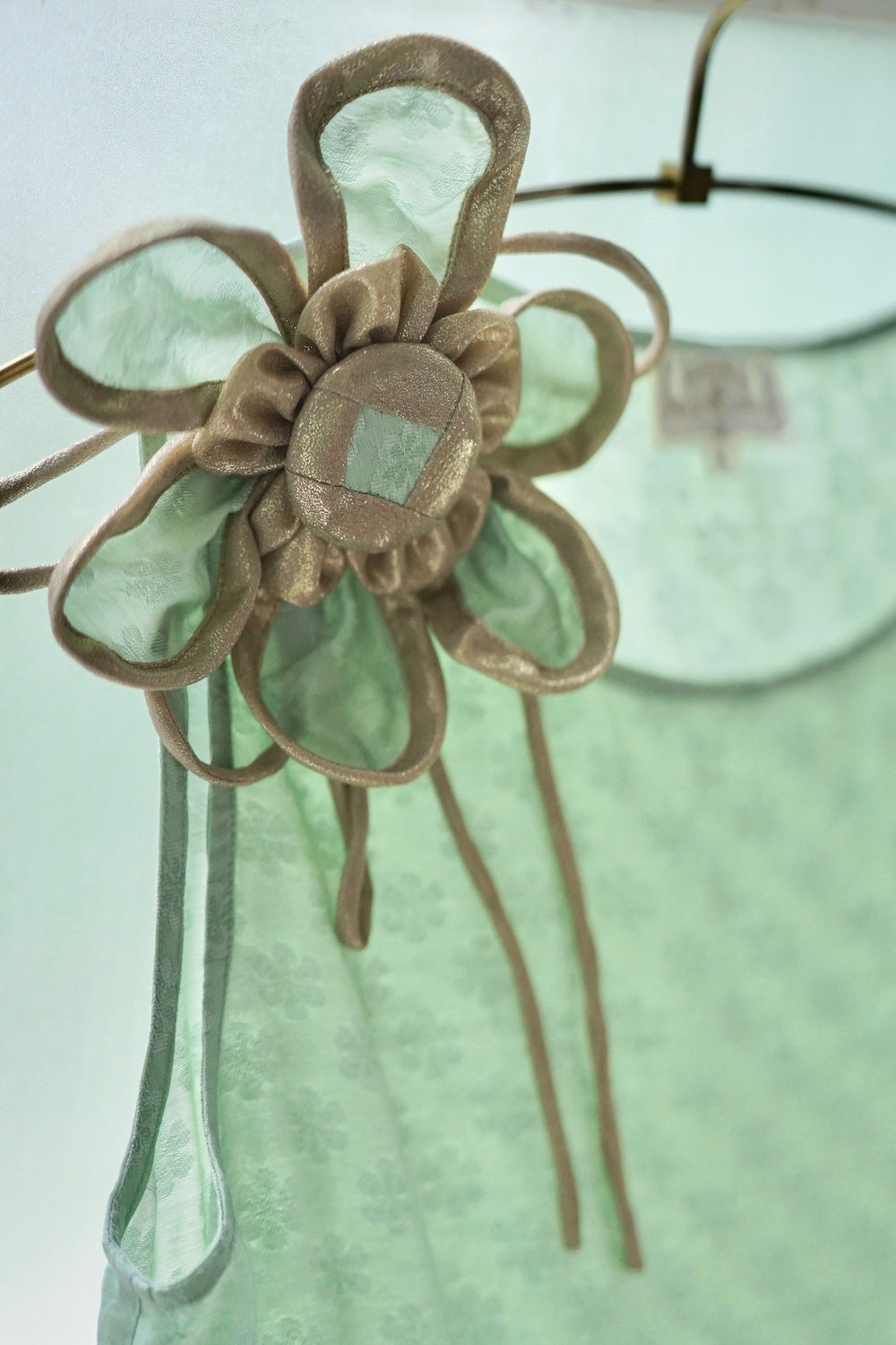 1920s | Green flower flapper dress