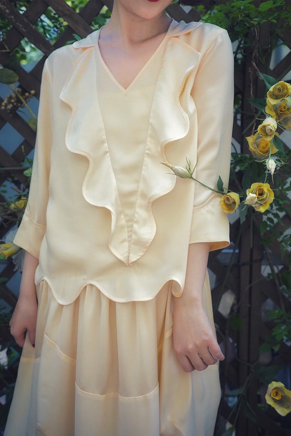 1920s|Wave-edged 2Pc Set