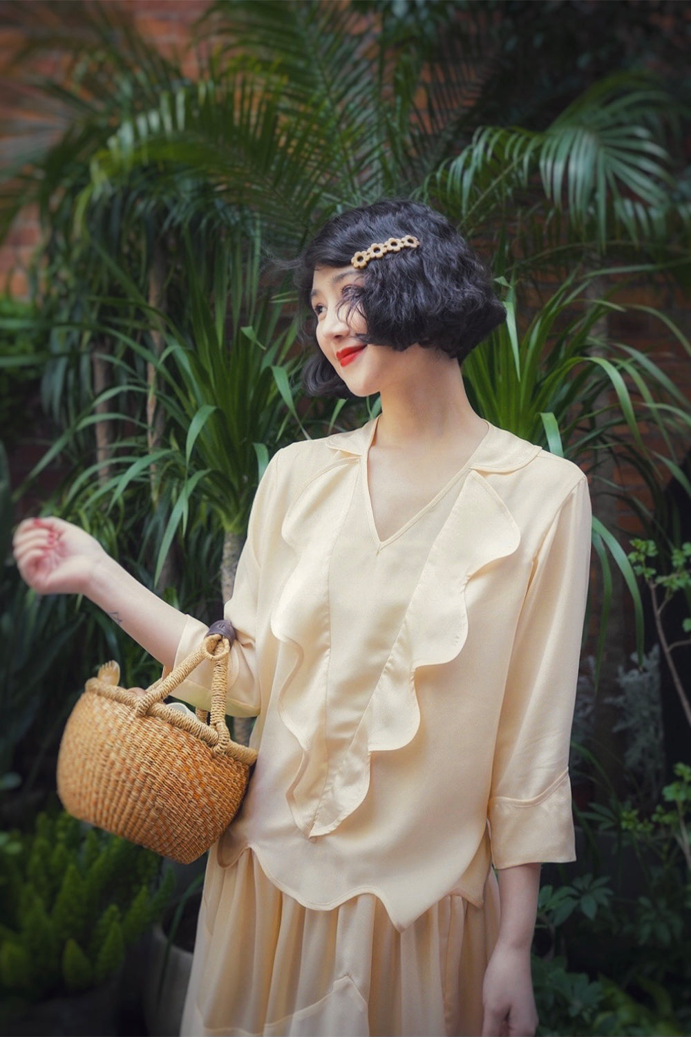 1920s|Wave-edged 2Pc Set