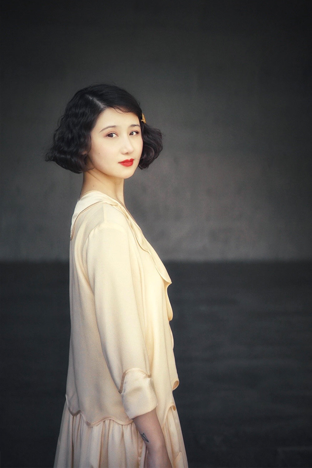 1920s|Wave-edged 2Pc Set