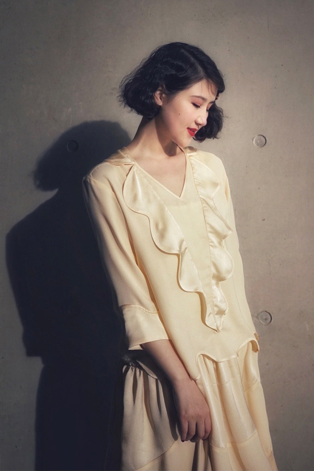 1920s|Wave-edged 2Pc Set