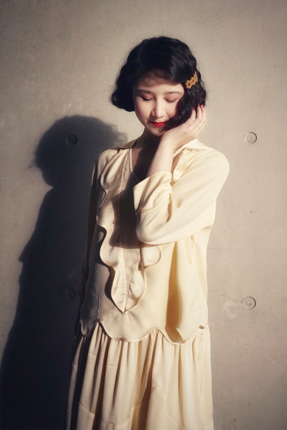 1920s|Wave-edged 2Pc Set