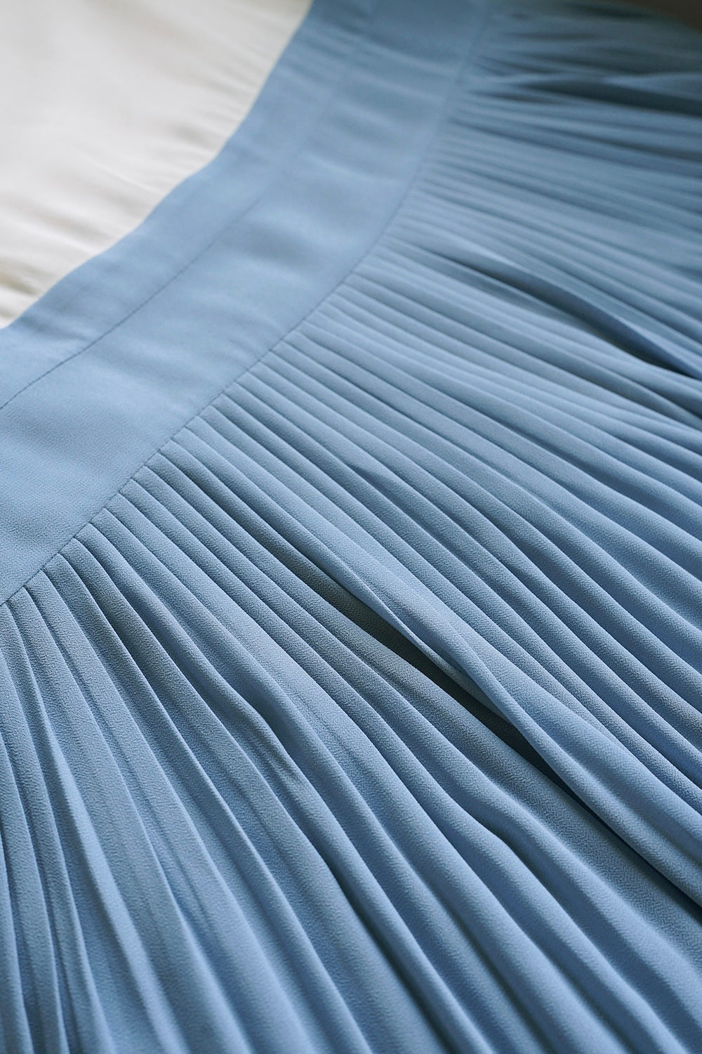 1920s|Color-Block Pleated Slip Dress
