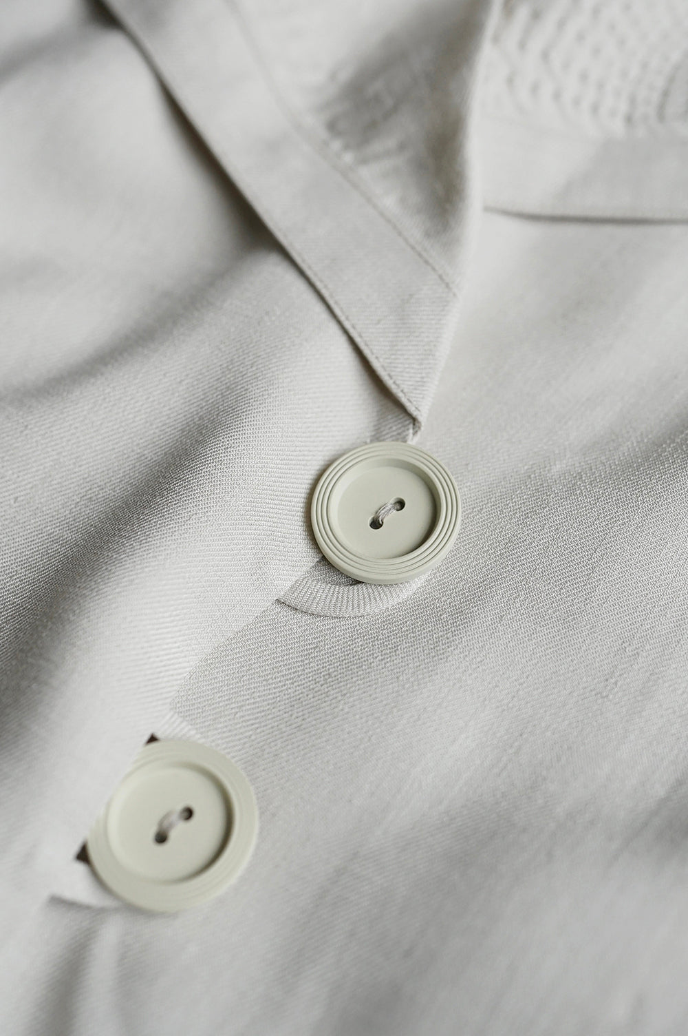 1920s|Radiant stripe seed embroidery coat(White)