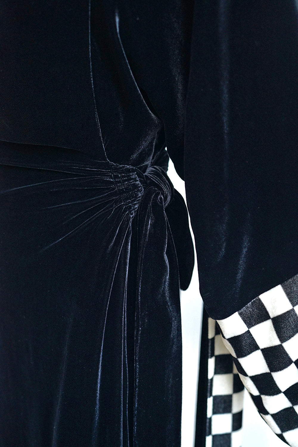1920s|Checkered ribbon Opera Coat