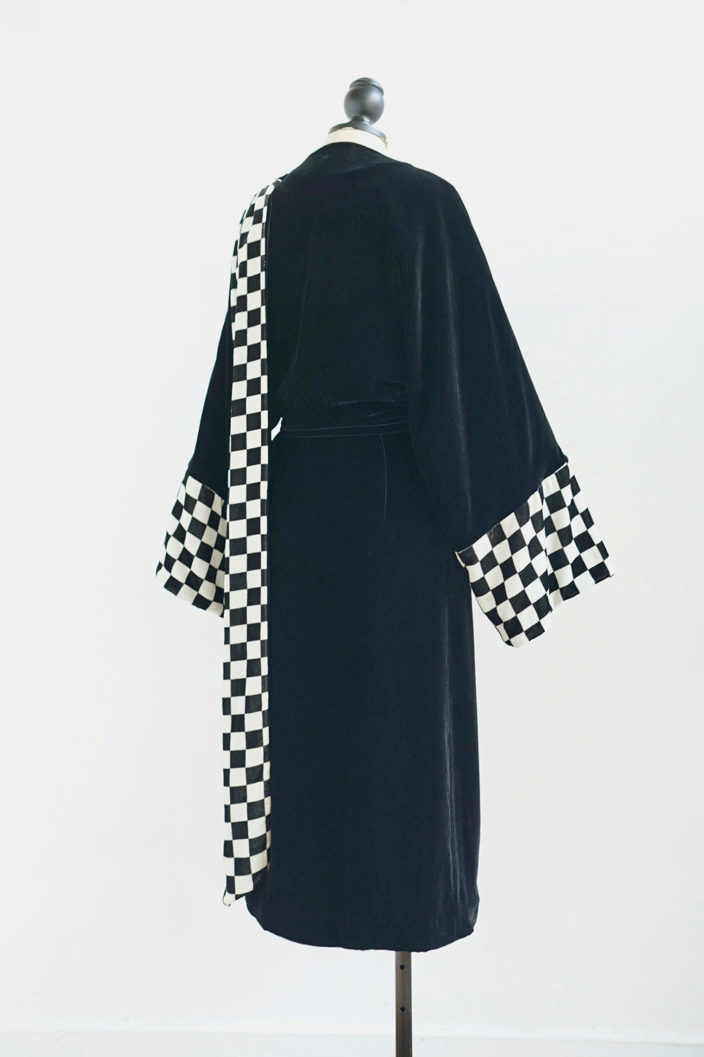 1920s|Checkered ribbon Opera Coat