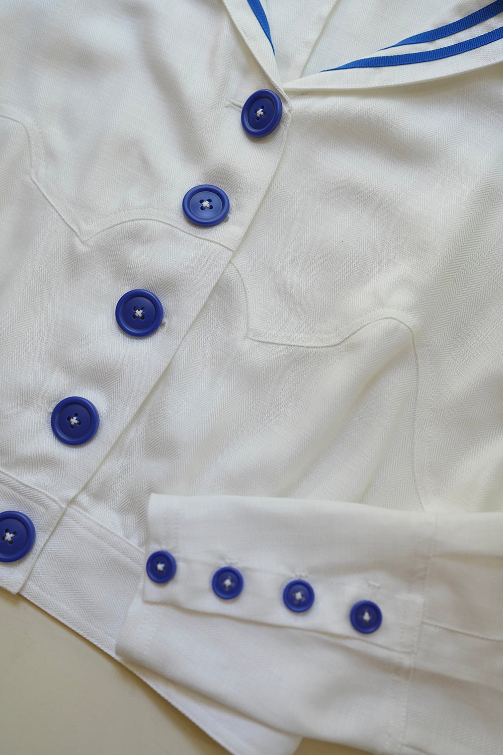 1910s|Double-Breasted Sailor Set|Jacket&Skirt