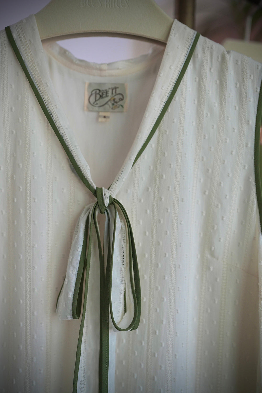 1920s|Lace Ribbon Green Pleated Two-Piece Set
