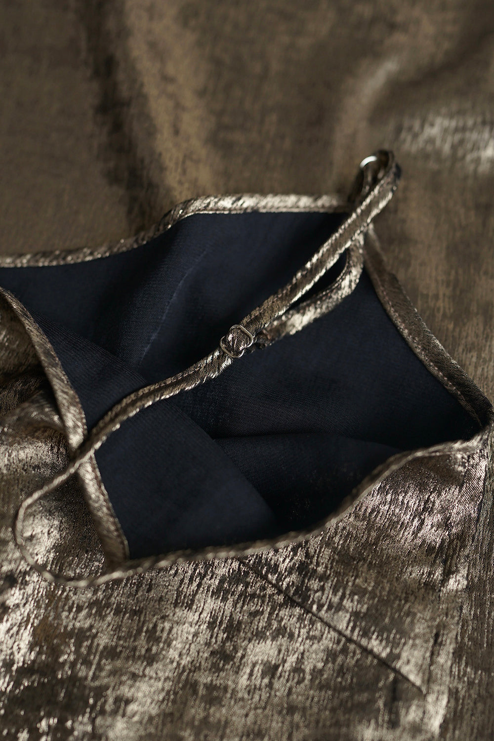 1920s|Lamé Gold Slip Dress