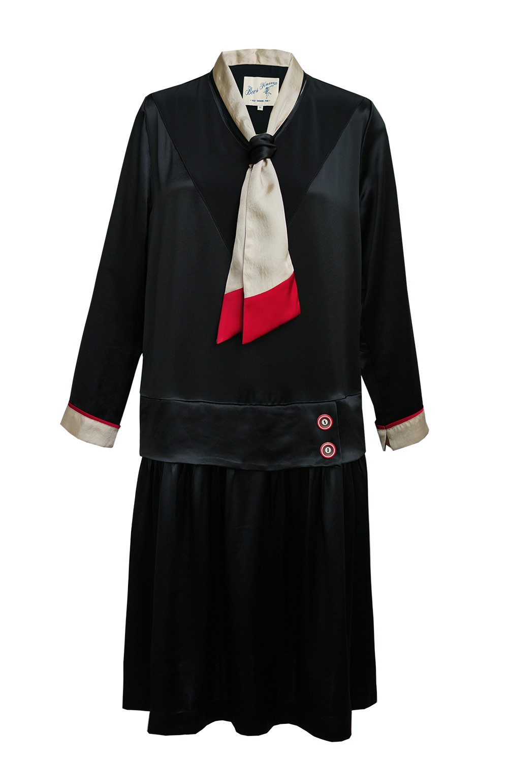 1920s |"It Girl~!" Ribbon Tie Dress