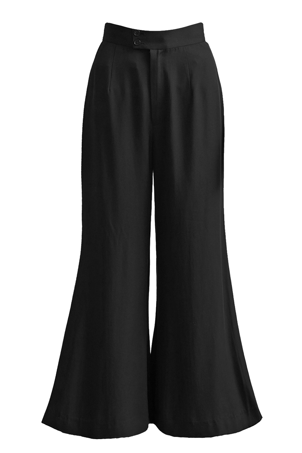 1930s|Versatile High-Waisted Wide-Leg Pants