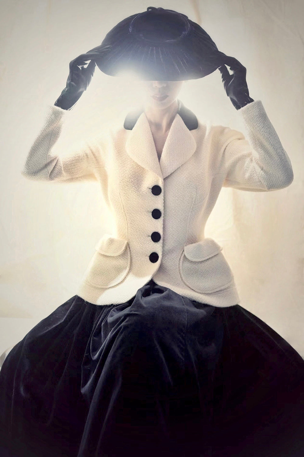1950s|Side-pleated Swing Skirt