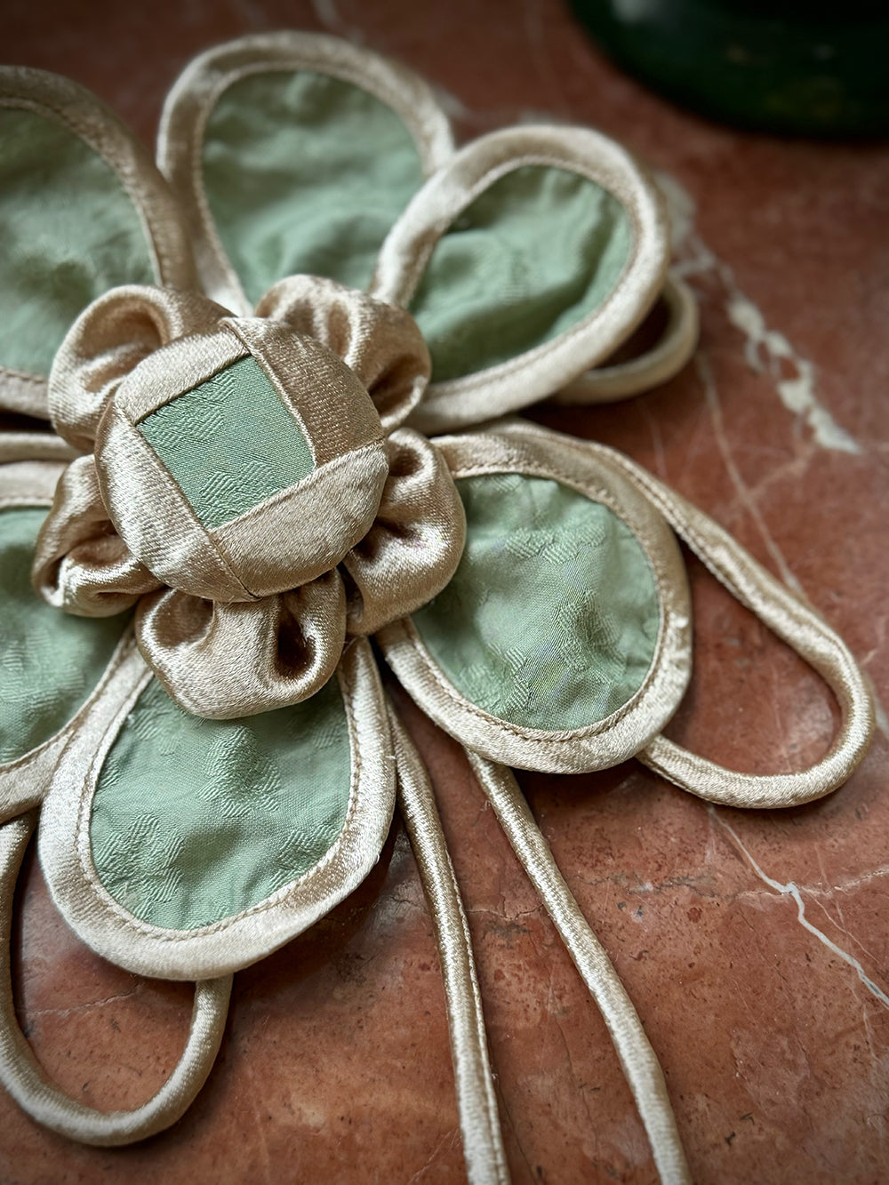 1920s | Green flower flapper dress