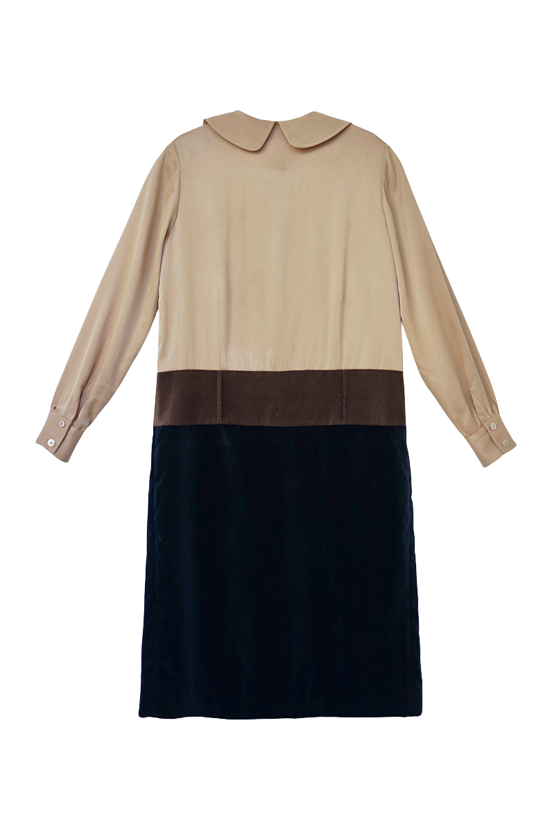 1920s|Peter Pan Collar Velvet Two-Piece Set
