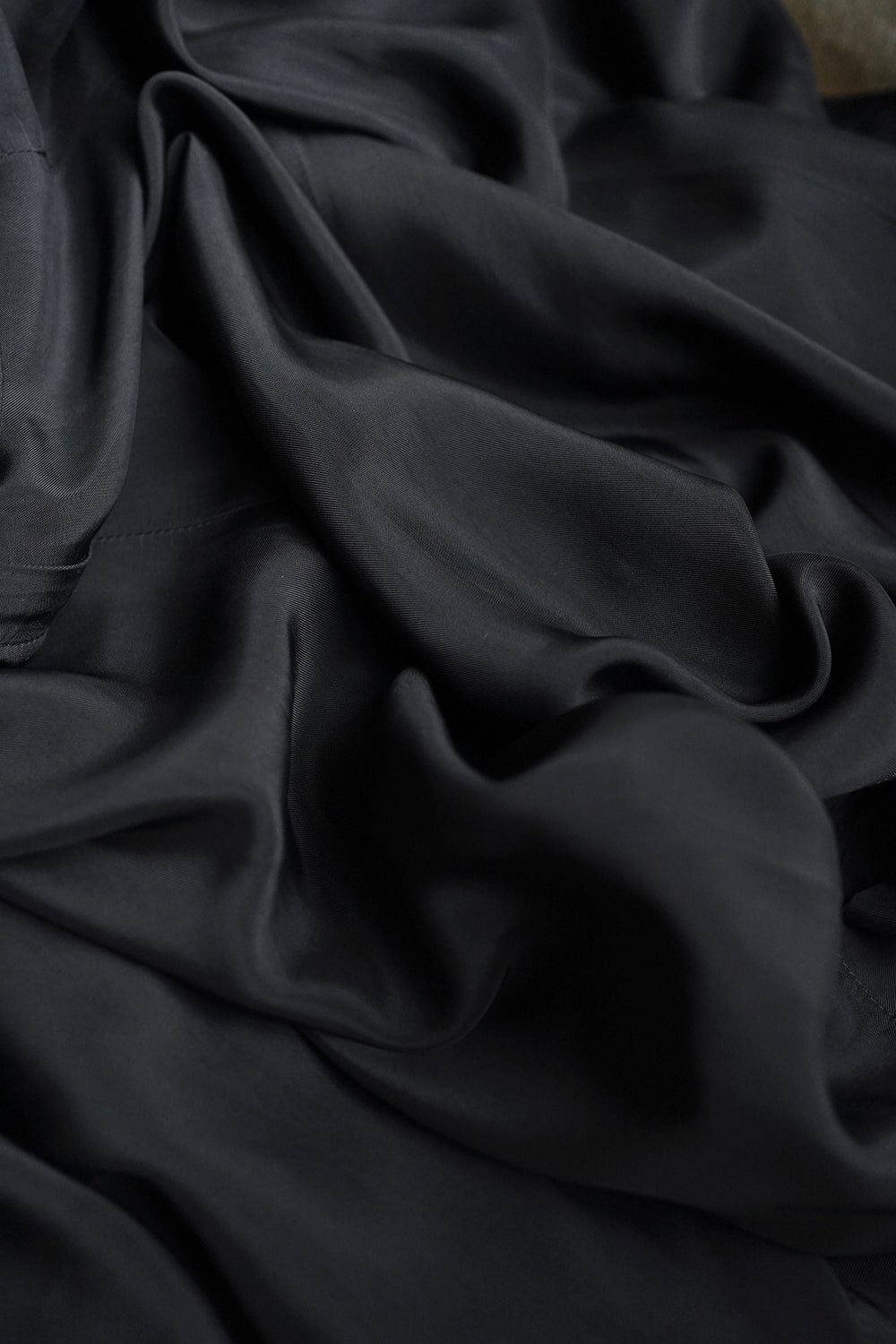 1930s|Basic black long shirt