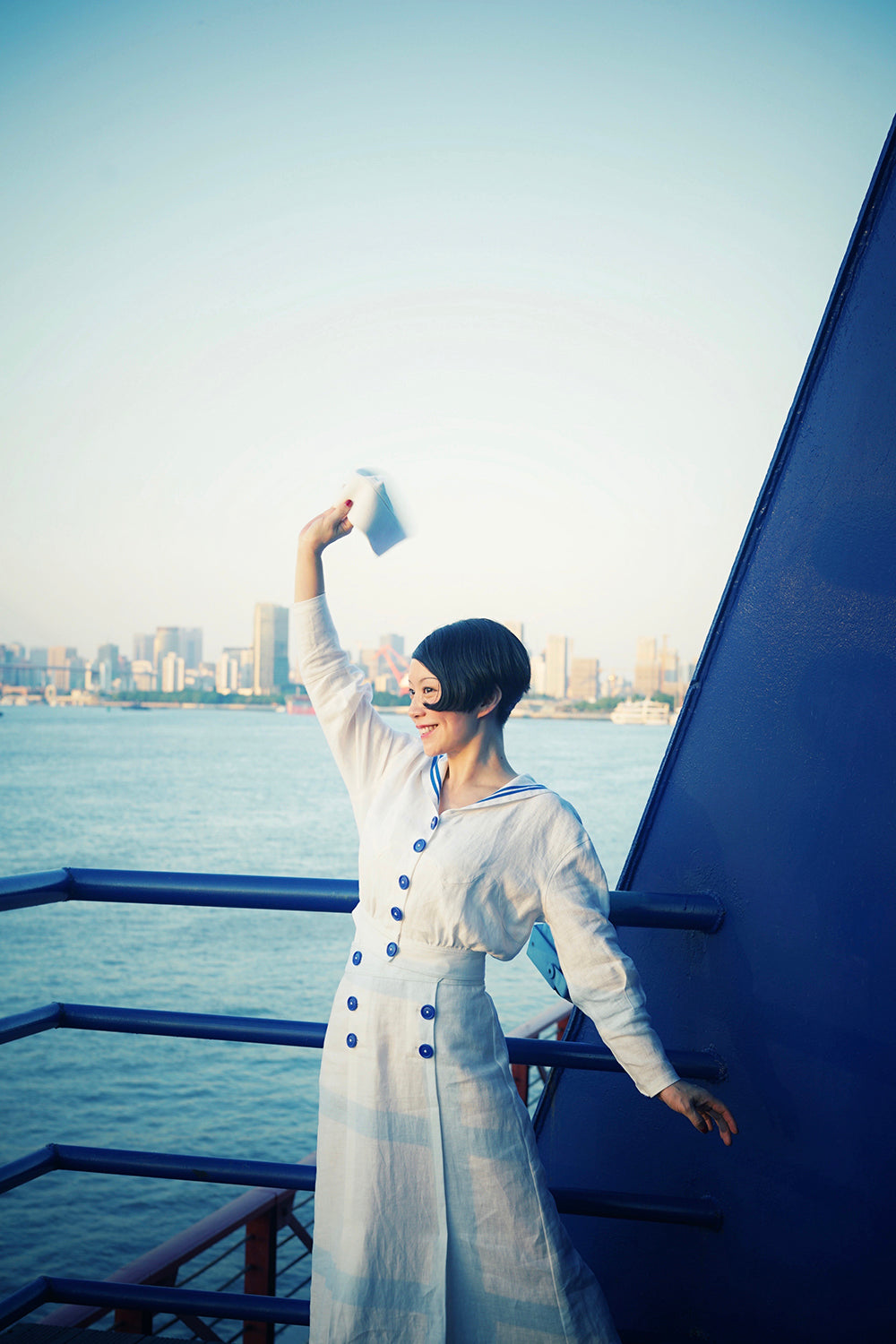 1910s|Double-Breasted Sailor Set|Jacket&Skirt