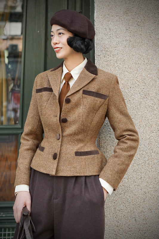 1940s｜WWII-style Tweed Jacket