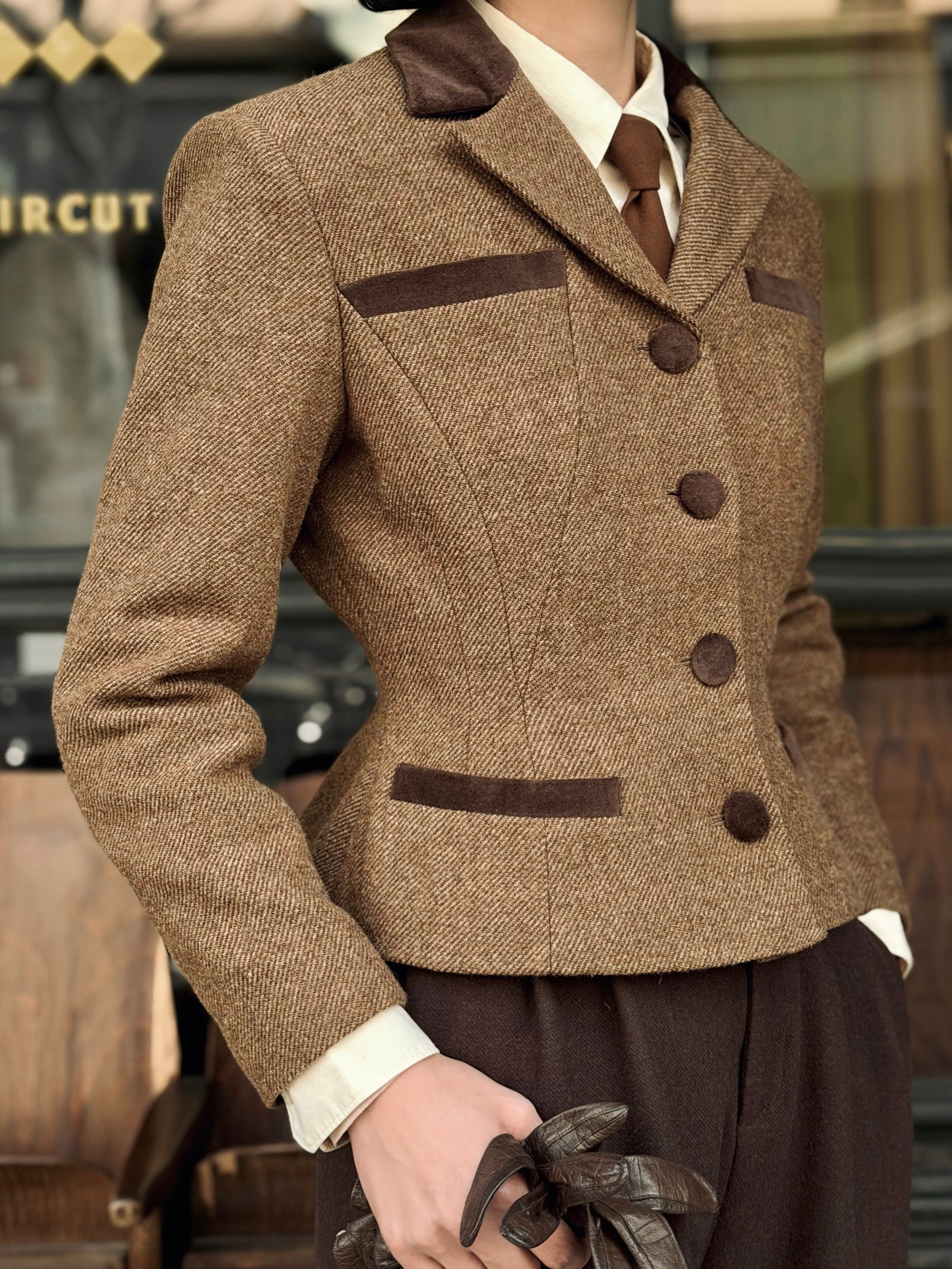 1940s｜WWII-style Tweed Jacket – Bee's Knees