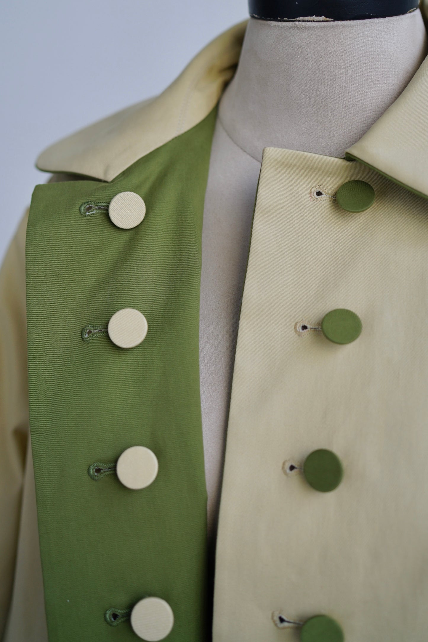 1950s｜Reversible Two-tone Swing Coat （Green）