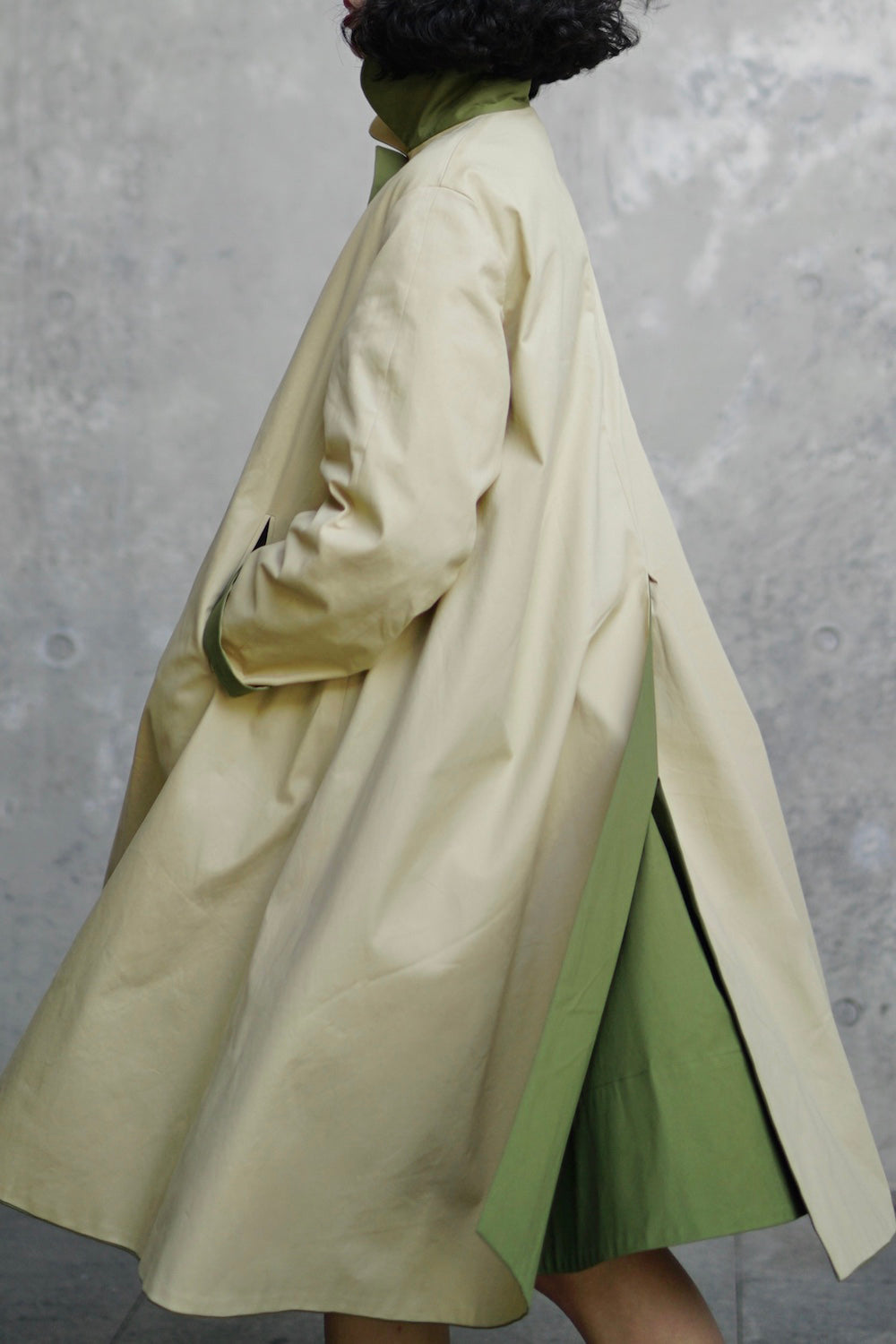 1950s｜Reversible Two-tone Swing Coat （Green）