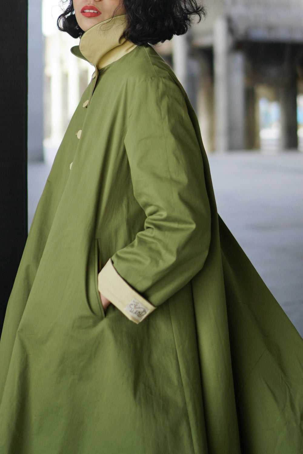 1950s｜Reversible Two-tone Swing Coat （Green）