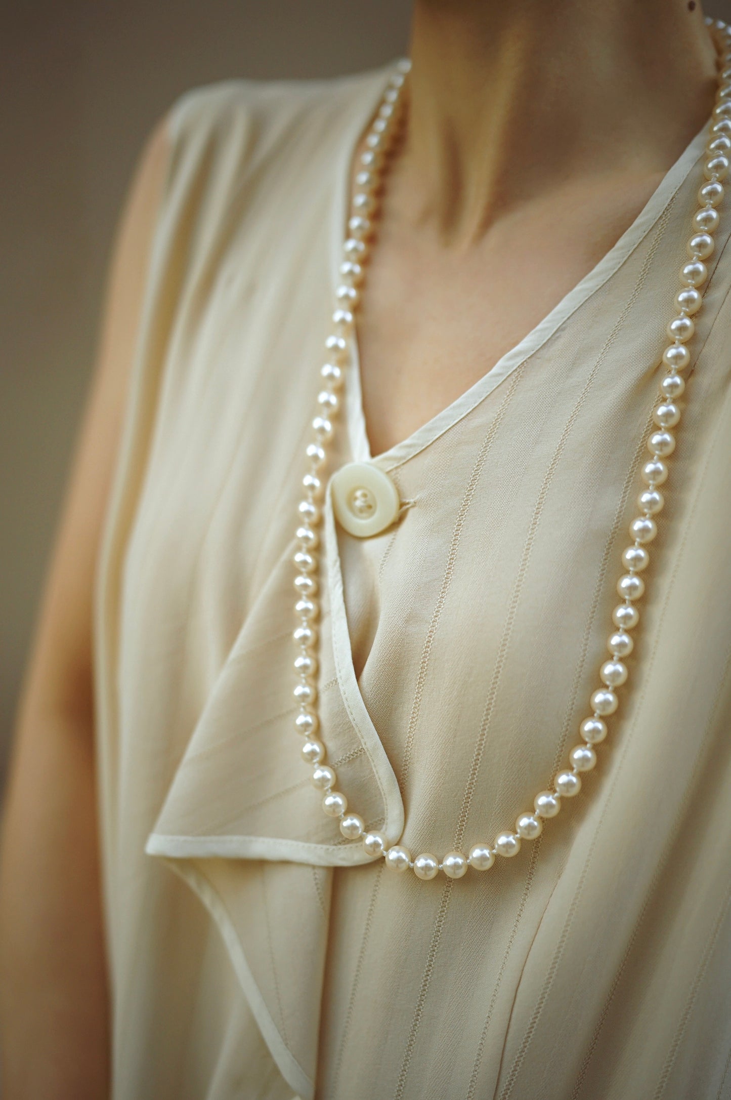 1920s｜Sleeveless sash dress