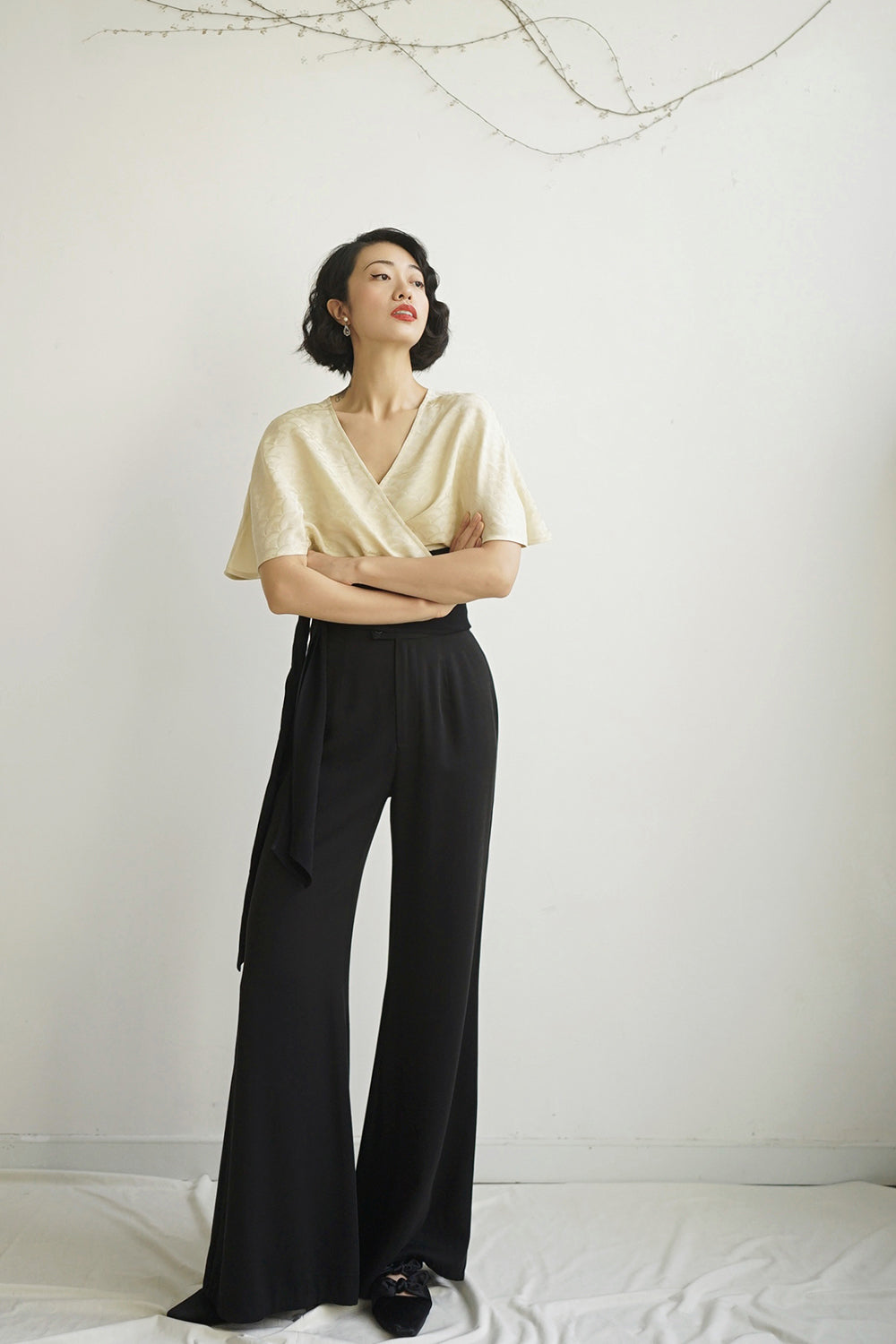 1930s｜Versatile High-Waisted Wide-Leg Pants