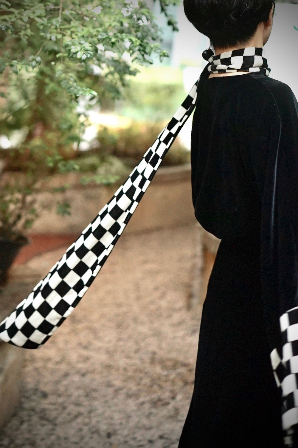 1920s｜Checkered ribbon Opera Coat