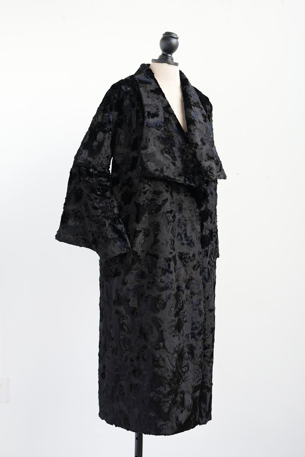 1920s｜Faux Mink Fur Modern Coat (with Scarf)