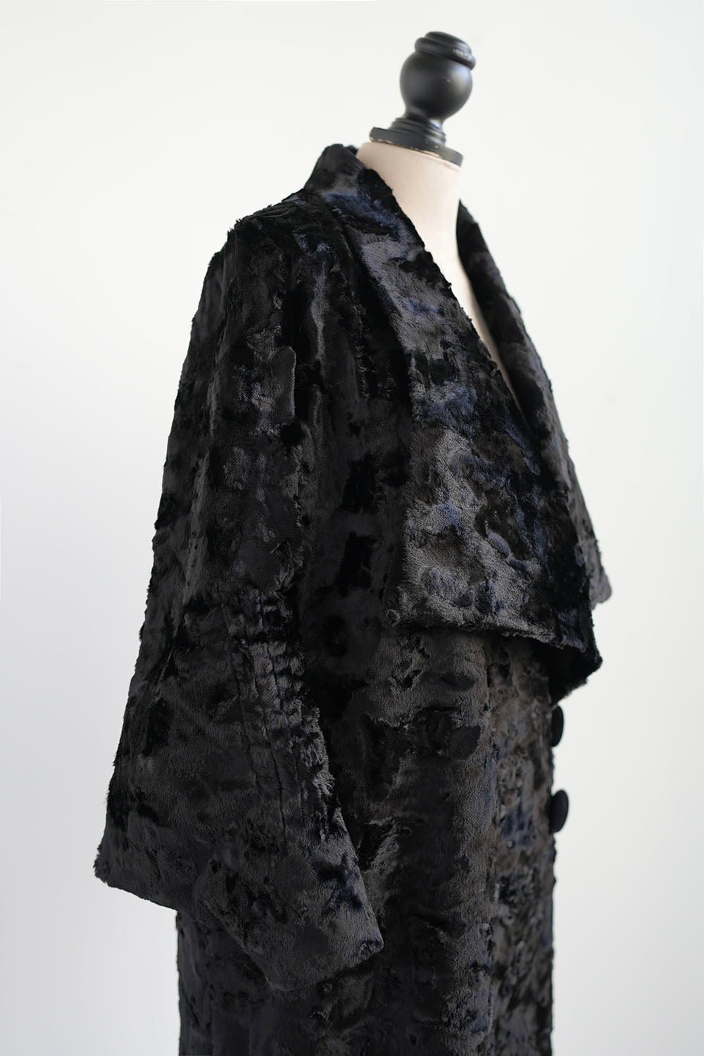 1920s｜Faux Mink Fur Modern Coat (with Scarf)
