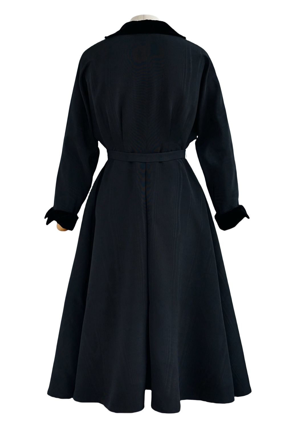 1950s｜Classic Trench Coat Dress｜ Black&White