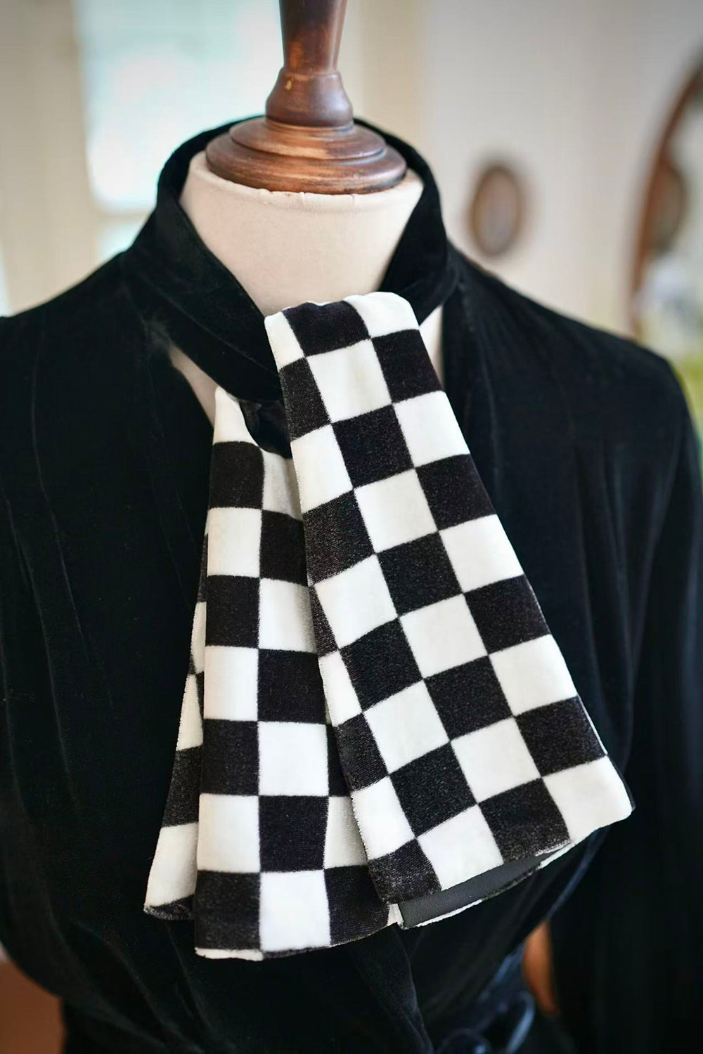 1930s｜Checkered Velvet Jacket