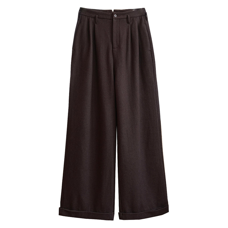 1940s｜Flannel High-waist Trousers.