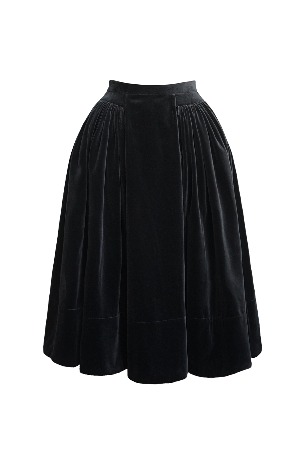 1950s｜Side-pleated Swing Skirt