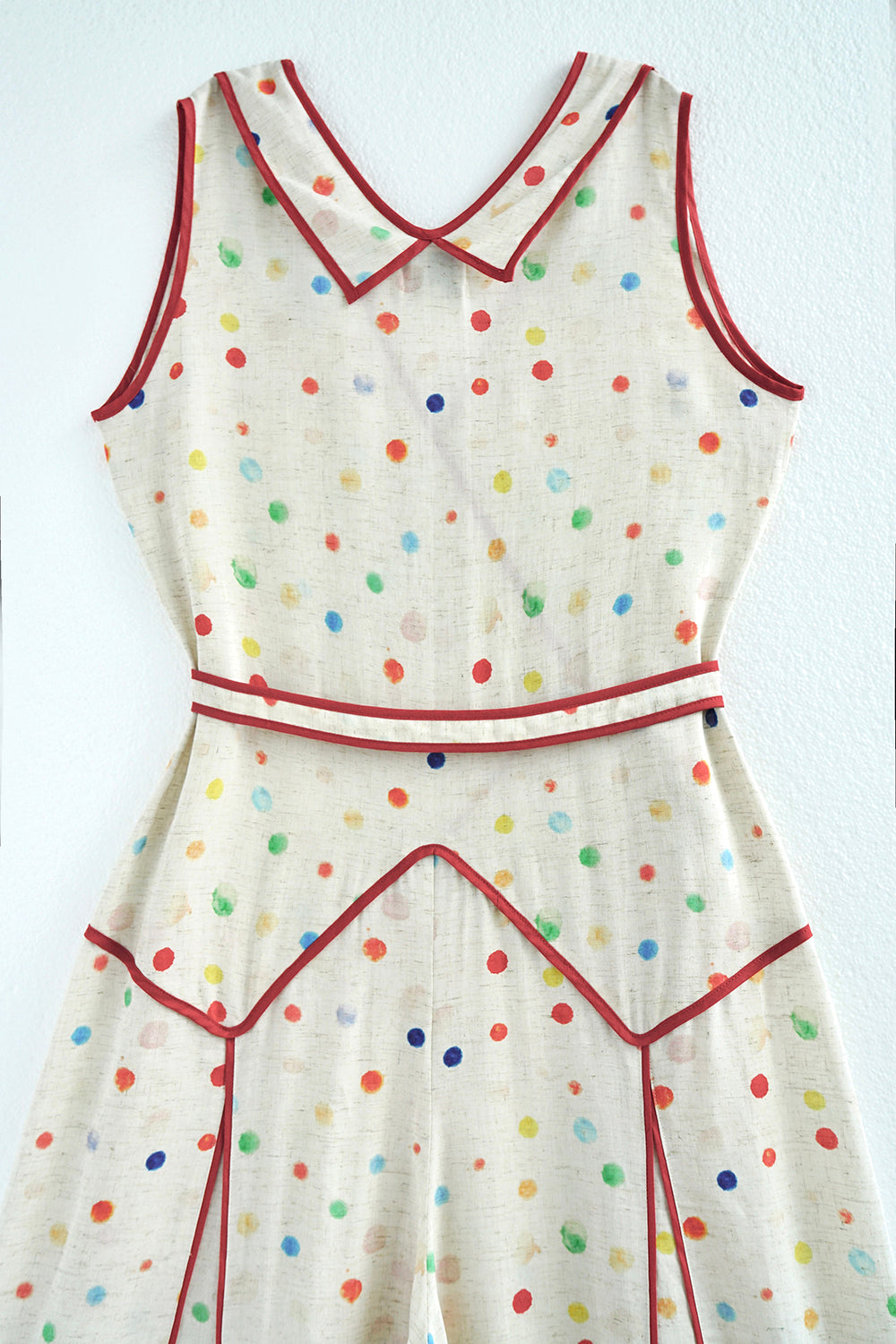 1920s｜Colorful Polka Dot Beach Pajama