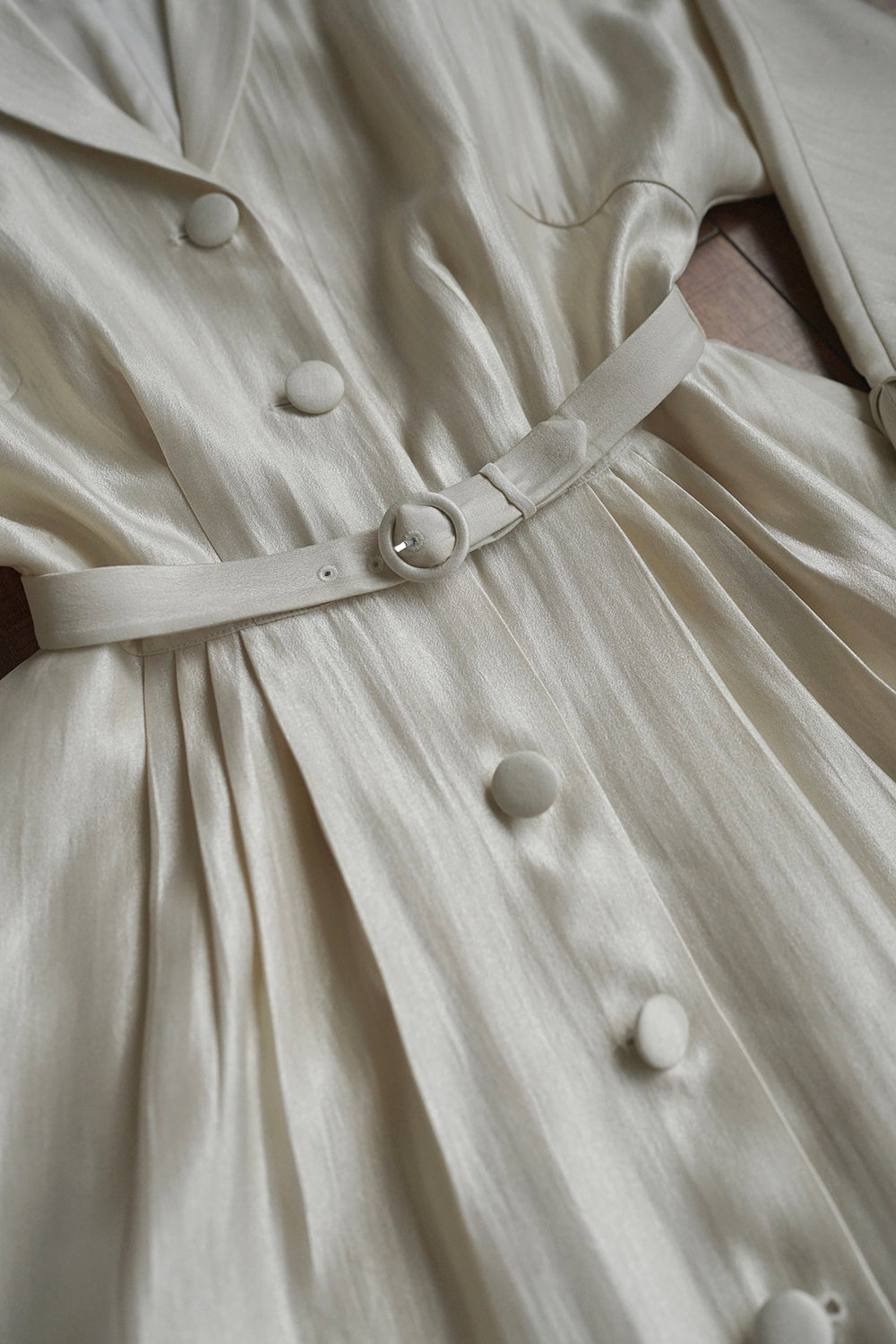 1950s｜Classic Trench Coat Dress｜ Black&White