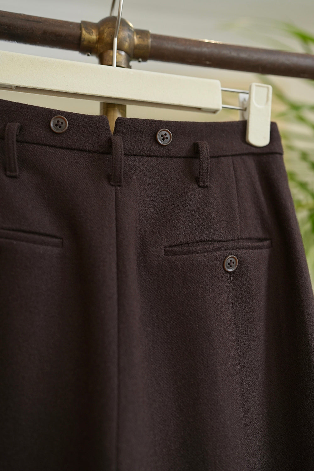 1940s｜Flannel High-waist Trousers.