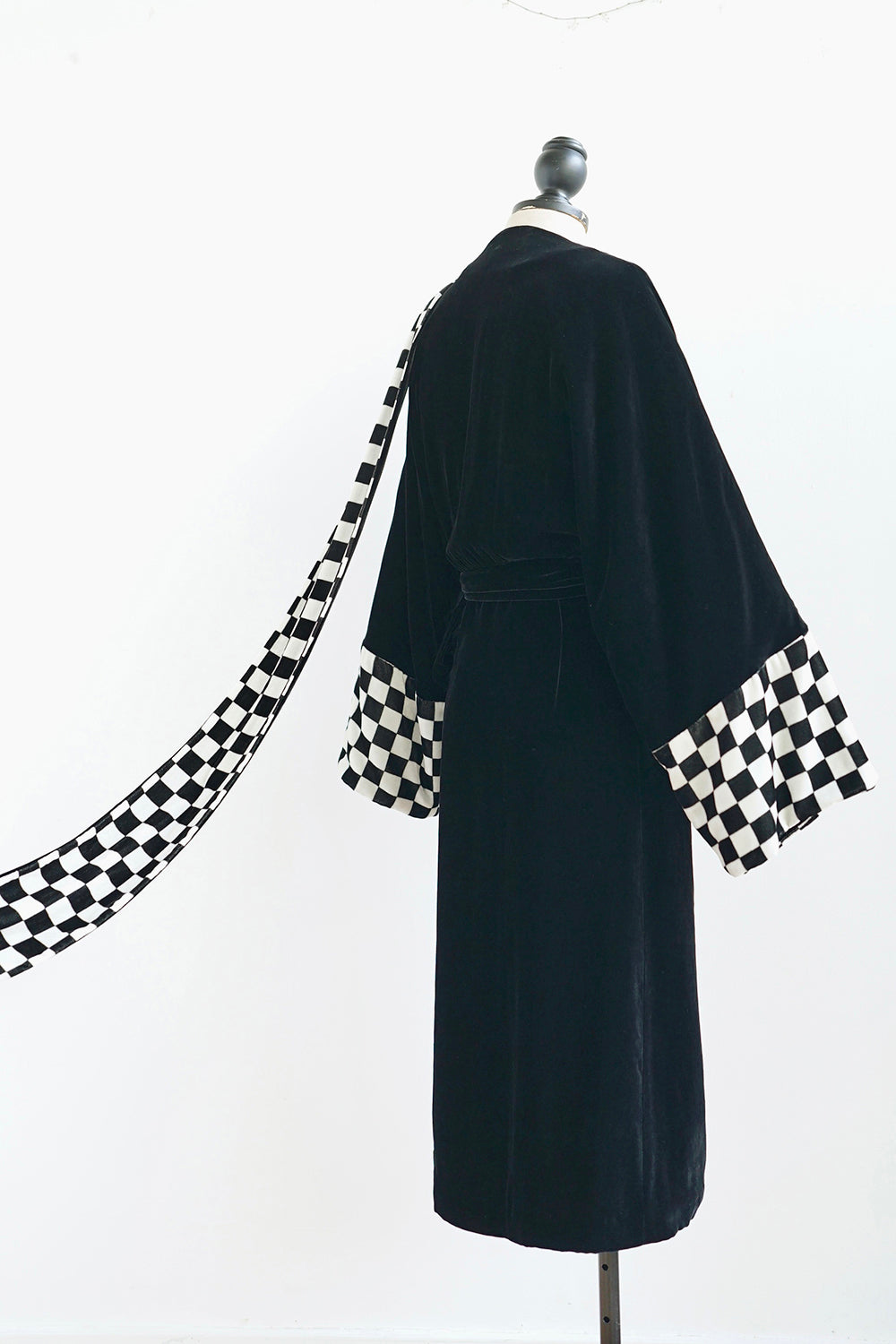 1920s｜Checkered ribbon Opera Coat