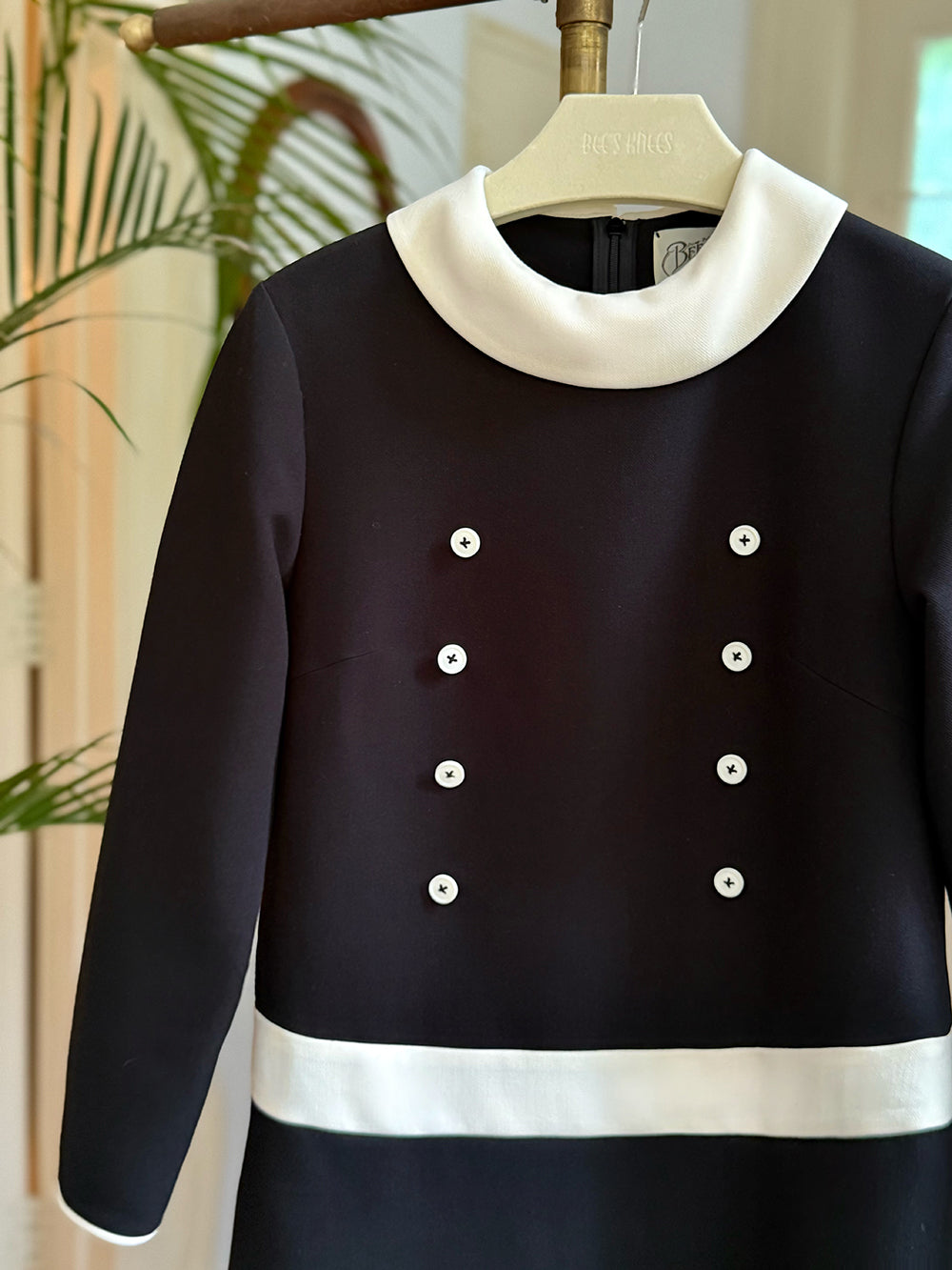 1960s｜Black and White Mod Mini Dress