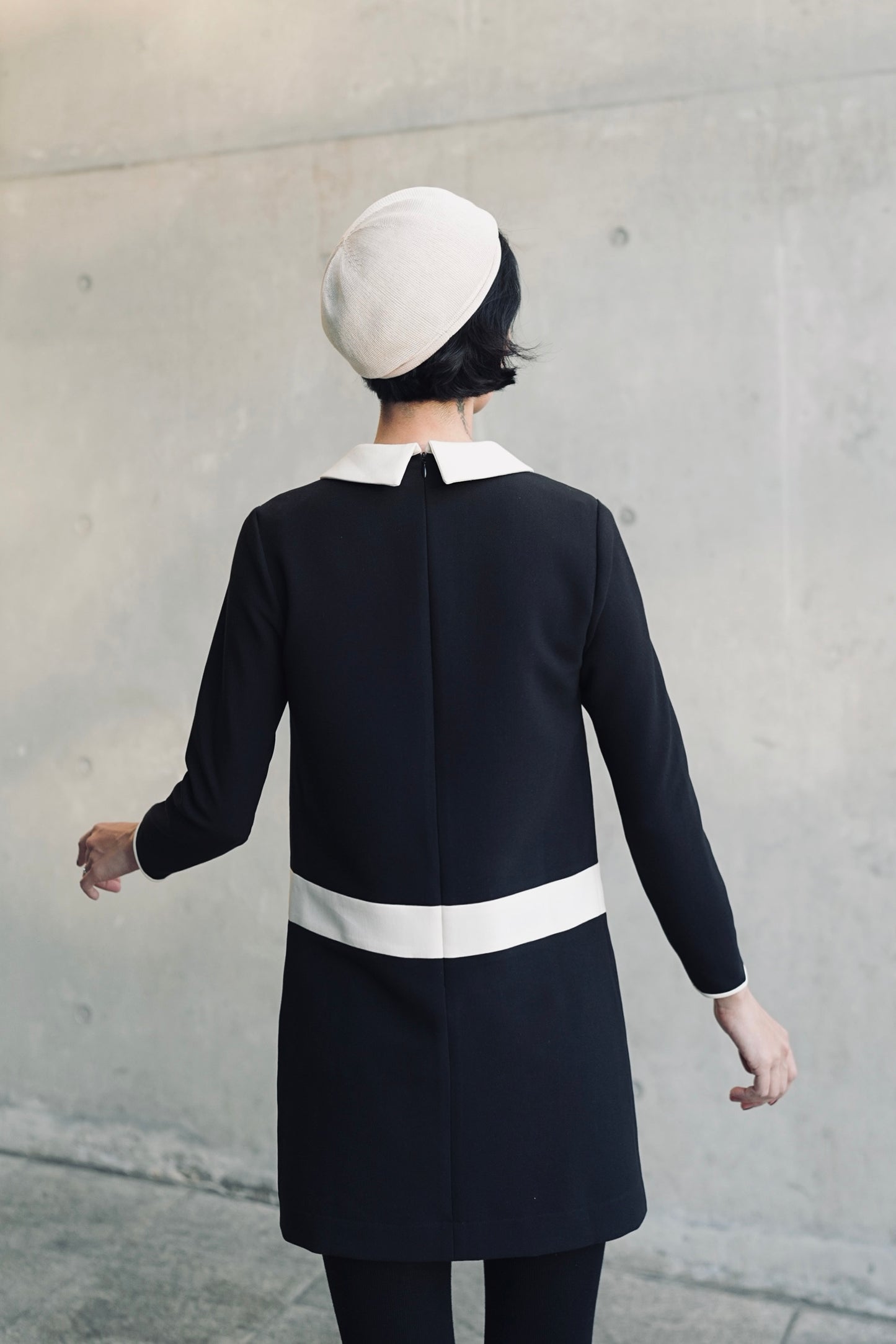 1960s｜Black and White Mod Mini Dress